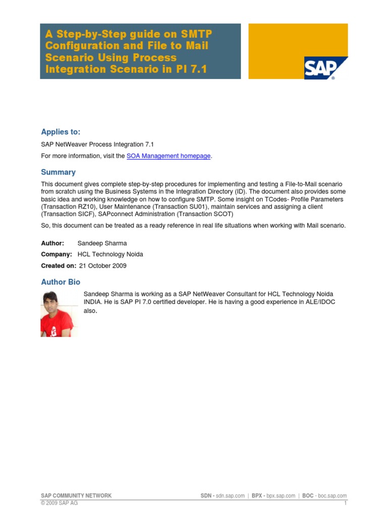 A Step-by-Step Guide On SMTP Configuration and File To Mail Scenario ...
