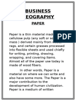 Paper Industry Geography & Markets