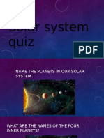 3º Solar System Quiz