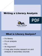 Litarary Analysis - Purdue