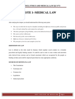 Medical Law Intro PDF