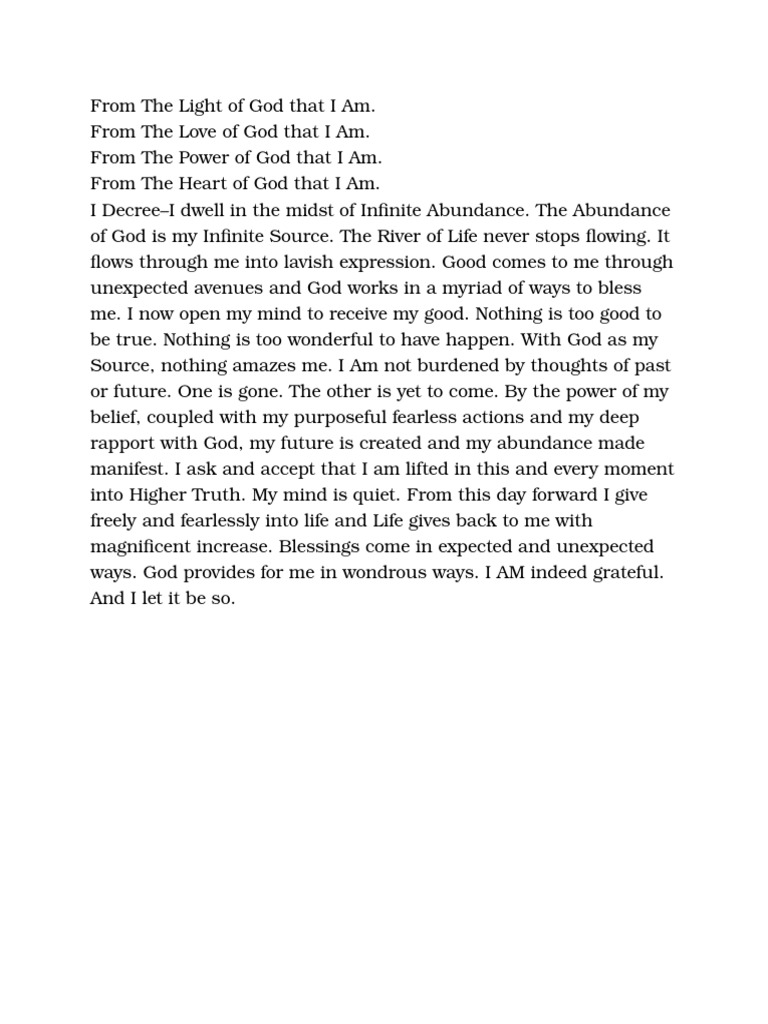 From The Light of God That I Am | PDF