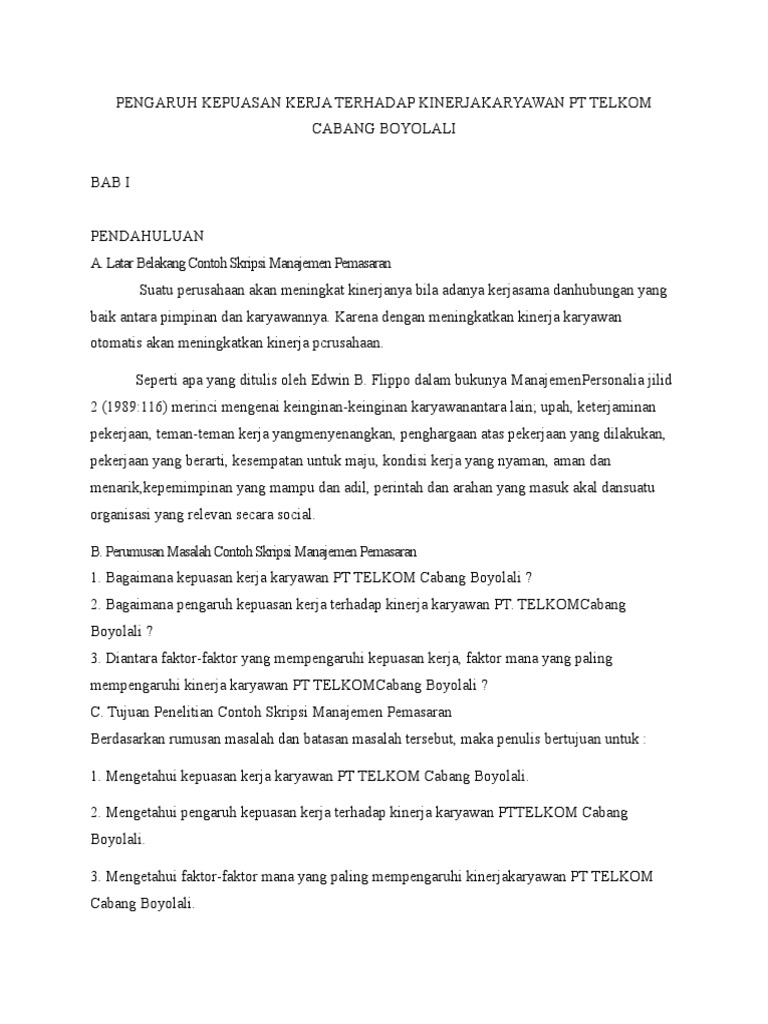 Download Contoh Identifikasi Masalah Dalam Skripsi Manajemen Pemasaran Pics