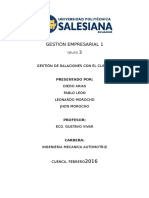 Gestión de Relación Con El Cliente (CMR)