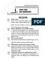Unit02 Zakat Ushr and Inheritance PDF