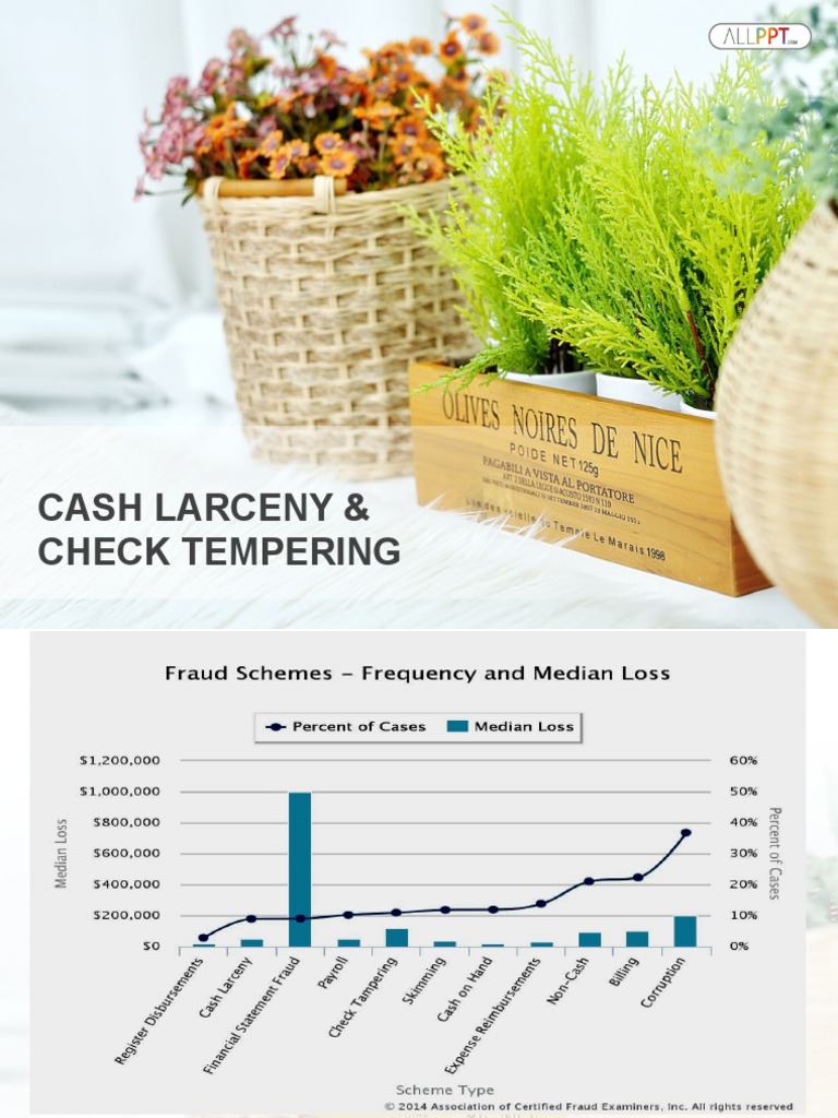 Cash Larceny & Check Tampering PDF