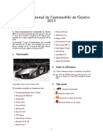 Salon International de L'automobile de Genève 2013