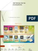 Lineal Del Tiempo de Los Microprocesadores