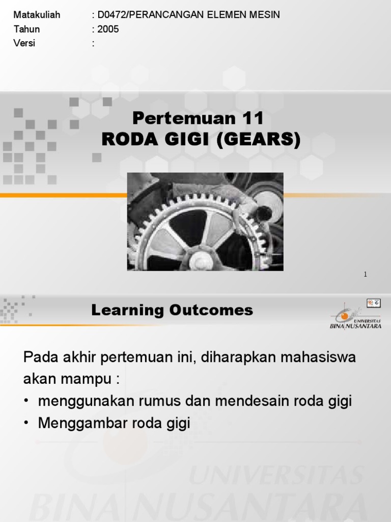 Roda Gigi | PDF | Komputer | Teknologi & Rekayasa