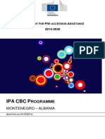2014 - 2020 Ipa Cbc Montenegro-Albania