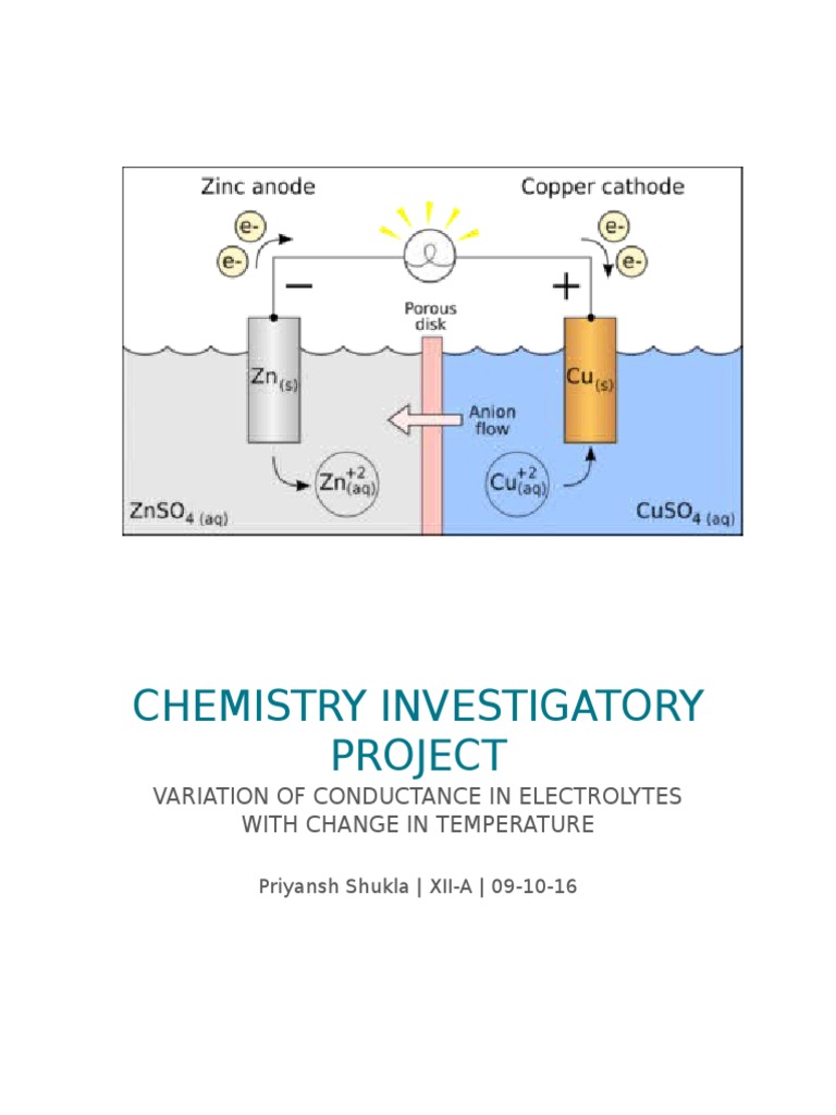 Electrolytic cell lab picture