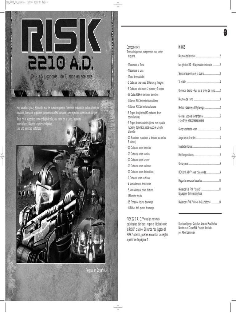 Reglamento Risk 2210 PDF | PDF | Ocio | Naturaleza