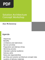 Solution Architecture Concept Workshop: Alan Mcsweeney