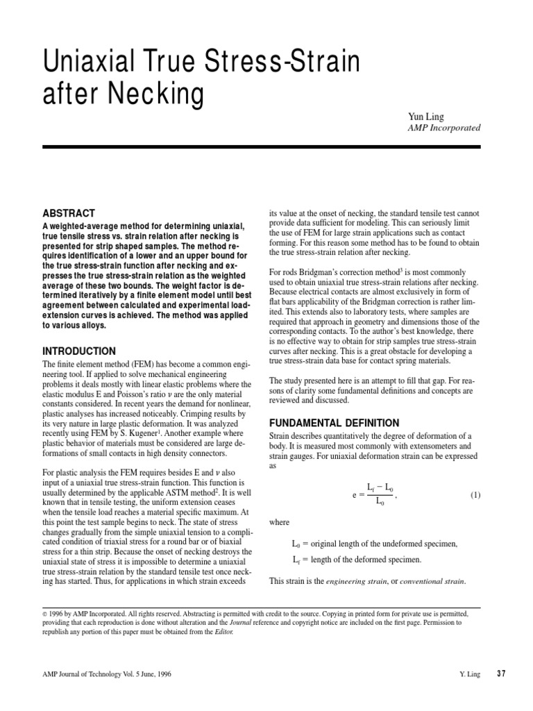 True Stress Strain PDF | PDF | Deformation (Engineering) | Plasticity ...