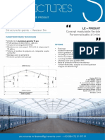 Neivalu 20M: Structure Bi-Pente - Hauteur 5m