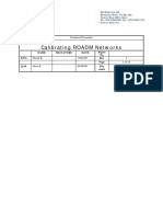 Calibrating ROADM Networks