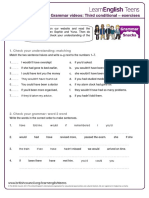 Third Conditional - Exercises PDF