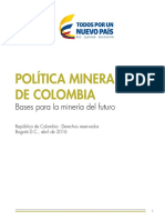 Política Minera de Colombia Final