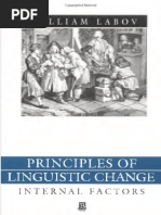 Principles of Linguistic Change_Fatores Internos