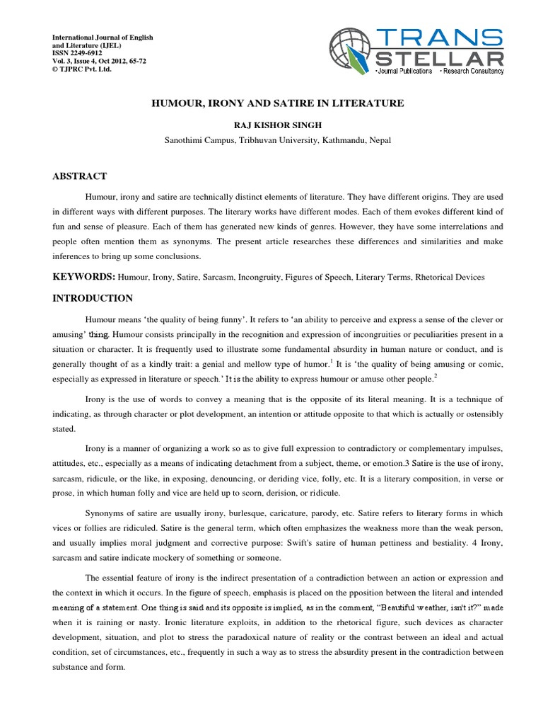 Satire essay on social media image