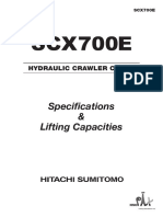 Specifications & Lifting Capacities: Hydraulic Crawler Crane