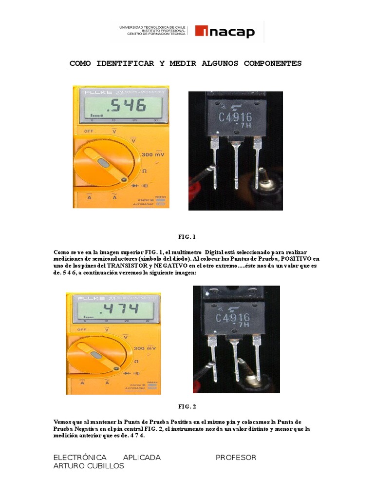 Como Medir Un Transistor | PDF | Transistor | Diodo