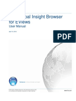 Ihs Global Insight Browser For Eviews: User Manual