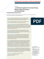 Effect of Group V Individual Cognitive Processing Therapy in Active-Duty Military Seeking Treatment For Posttraumatic Stress Disorder