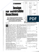 CSTR Design For Reversible Reactions