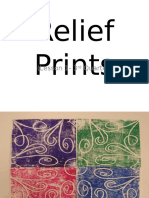 Relief Prints: (Lesson 1-3 Quarter)