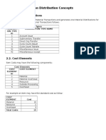 Concepts of Material Transaction Distributions