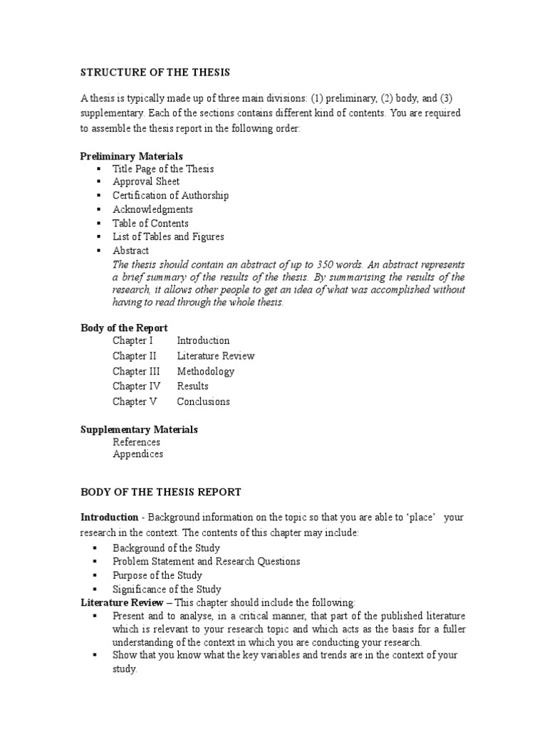 mbs thesis sample pdf