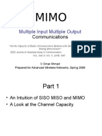 Multiple Input Multiple Output: Communications