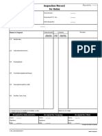 Inspection Record For Gates