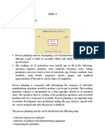 Unit - 2 Process Planning Process Planning