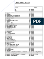 Daftar Harga Jualan