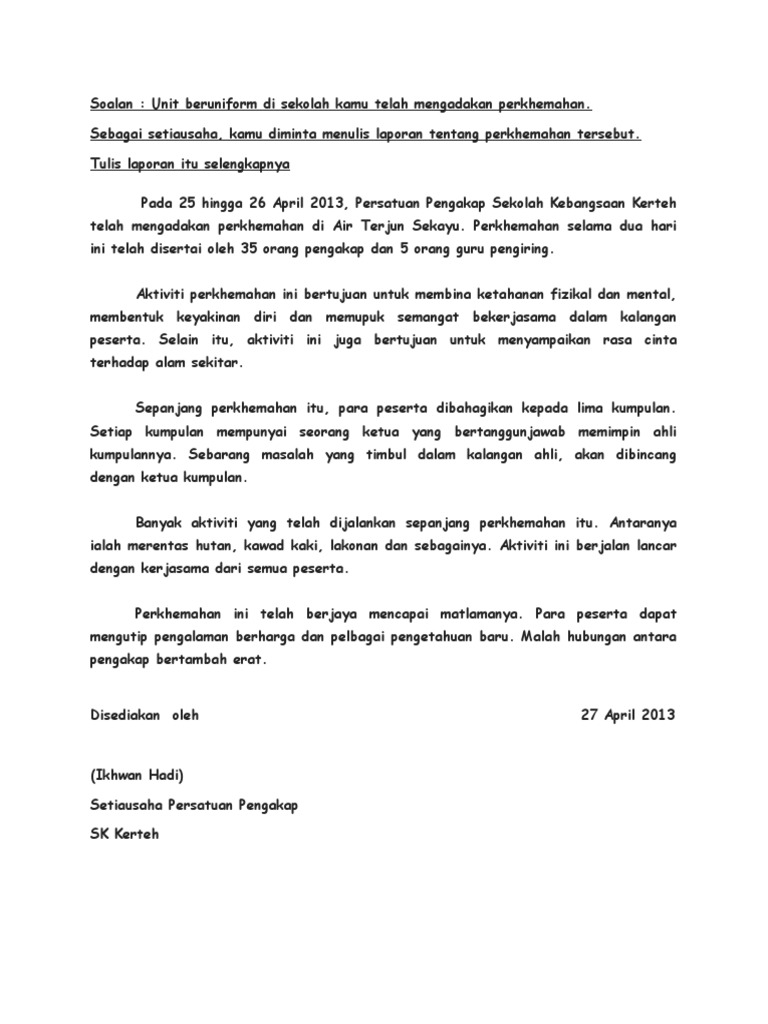 Karangan Tahun 5 Pdf