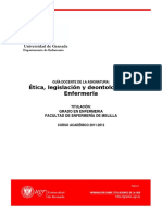 Etica Legislacion y Deontologia en Enfermeria