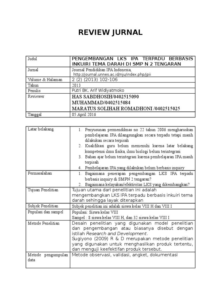 Review Jurnal Pdf