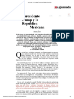 La Jornada_ El Presidente Trump y La República Mexicana