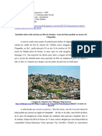 Questões Sobre Vida Urbana No Rio de Janeiro- Casos de Bala Perdida No Morro Do Chapadão