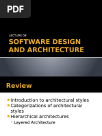 Software Design and Architecture