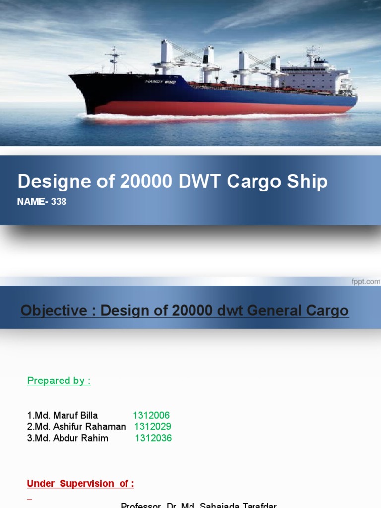 Design of 20,000 DWT Cargo Ship | PDF | Ships | Watercraft