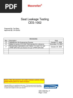 5.3 CES 1002 F Seat Leakage Testing