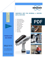 Handheld XRF For Mineral & Mining Applications: Contact Us For More Details