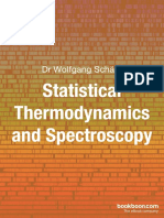 Statistical Thermodynamics and Spectroscopy