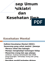 1 Konsep Umum Psikiatri dan Kesehatan Jiwa   2012-dr.agung.ppt