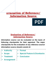 Evaluation of Ref-Inf Source 2010