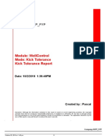 Drillers Method Report Kick Tolerance