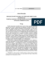 Romejko_a. Społeczność Polska w Wielkiej Brytanii w Świetle Współczesnej Twórczości Powieściowej. Analiza Mimetyczna